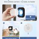 3MP 2K Window Camera, WiFi6 Indoor Camera for Home Security, with Full-Color Night Vision, AI Person/Vehicle/Motion Detection, 24/7 Recording, Easy & Quick Install, Replaces Outdoor Cameras