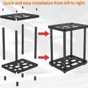 Garden Tool Organizer for suncast shed accessories,Garage Tool Tower Rack,Heavy Duty Garage Tool Storage,for Garden,Yard,Shed,Easy Assembly (Classic)