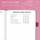 Legend Planner Address Book with Alphabetical Tabs  Mini Telephone Contacts Book for Phone Numbers, Addresses, Passwords, Small (Hot Pink) (Pocket (4.3x5.7))