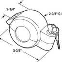 Prime-Line S 4180 Door Knob Lock-Out Device Prevents Turning of Door Knob and Access to Keyhole, Can be Used for Home Rentals, Evictions, Job Sites & More Keyed Alike, Diecast, Gray (Single Pack)