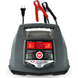 Schumacher Electric 6A Car Battery Charger and 100A Engine Starter, 5-in-1 Solution, Maintainer, 30A Boost, for 6V/12V Power Sport, Automotive, and Marine Batteries, SC1281 (Gray)