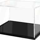 Acrylic Display Boxes for Collectibles Assemble Clear Acrylic Box Dustproof Protection Glass Case for Display Action Lego Figures Doll (10x6x6 inch; 25x15x15 cm)