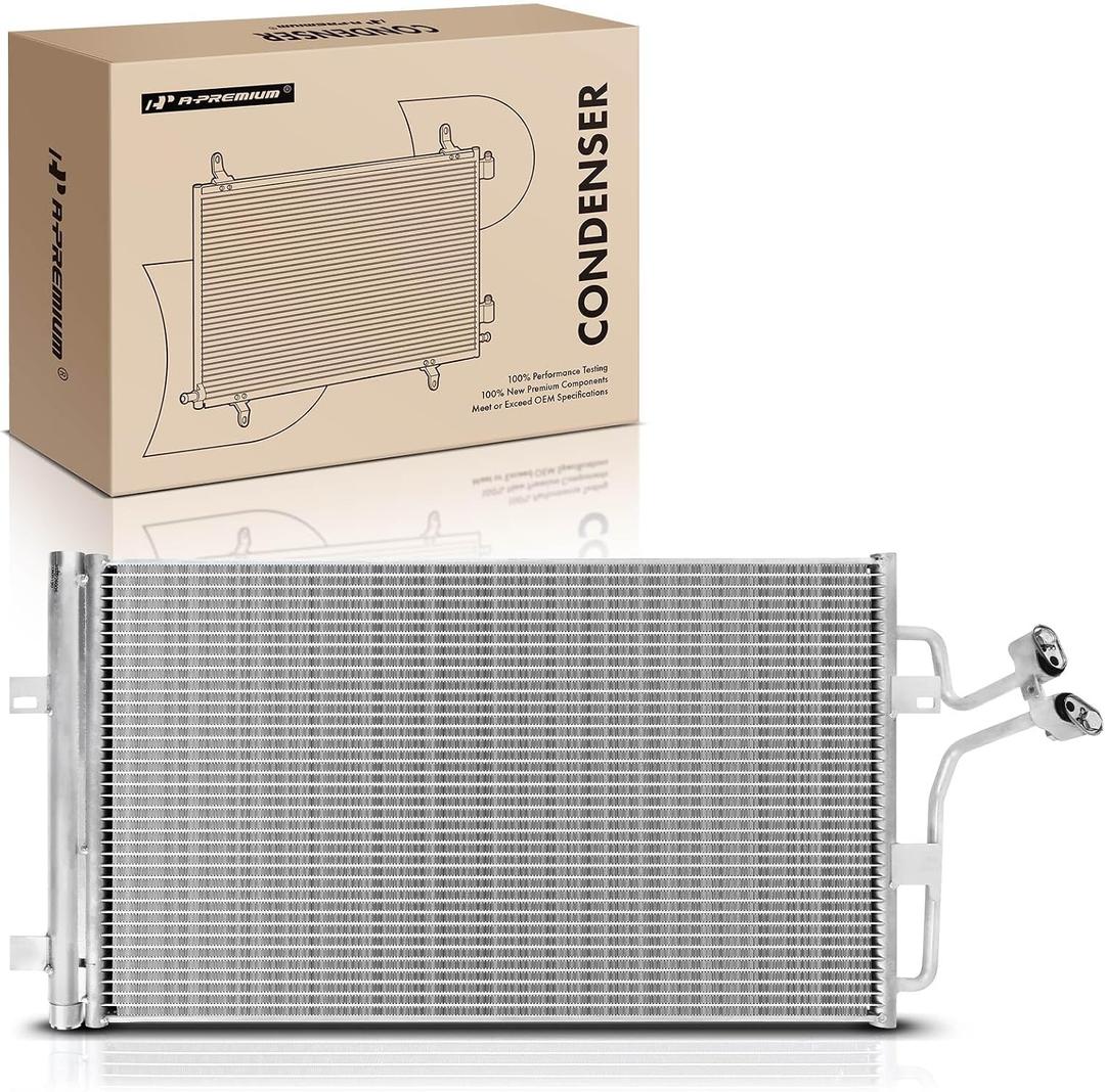 A-Premium Air Conditioning A/C Condenser Compatible with Buick Lucerne 2006-2011 & Cadillac DTS 2006-2011, Replace# 25769583