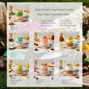 SUNGIVEN High Protein Overnight Oats with Container - 7 Flavors Low Sugar High Fiber Instant Oatmeal Health Breakfast Snacks for Gym Office School Trip Kids with Superfoods, 14-Packs, 37 oz (EXP 06/18/26)