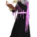 COLLECTIVE HOME - 6-Ft. Witch, Halloween Decorations, Halloween Outdoor Animatronics, Motion-Activated Life Size Talking Scare Prop, Haunted House Yard Garden Lawn