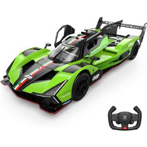 Voltz Toys 1/14 Scale Le Mans RC Car Licensed Lamborghini SC63 LMDh Remote Control Toy Car Model for Kids and Adults with Open Doors and Lights Gift for Kids and Adult