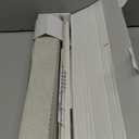 AJAZZ 100% Blackout Accordion Door Curtains Magnetic Door Curtain Blackout Curtains for Bedroom, Doorway Curtain Sets Included Tracks (1Panel, 43W x 79 L, Cream White)