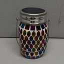 Mosaic Lights Outdoor Hanging Lanterns, Rechargeable Mosaic Solar Lanterns Outdoor Waterproof Solar Night Lights Table Lamps for Decorations