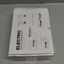 Electric Salt and Pepper Grinder Set - Rechargeable Salt Grinder with Led Power Display - Automatic Pepper Grinder with Storage Base - Pepper Mill with Light for Kitchen (Gray)