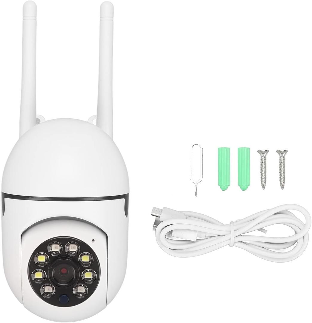 1080P HD Indoor Camera w/Motion Detection, 2-Way Audio, 360 View, Phone APP Control, 24/7 Color Night Viewing Smart Camera for Pet, Baby, House Use