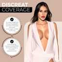 Upgraded 2Pairs Ultra Thin Adhesive Reusable Nipple Covers Water Proof,Silicone Nipple Pasties withTravel Box