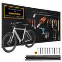 Slat Wall Paneling 4'x8' Garage Wall Organizer (2026Upgraded), Heavy-Duty PVC Slatwall Panels Boosts Load by 30%, Black Slat Board, Slatwall Tool Storage System for Garage & Workshop Tool Organization