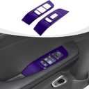 Window Lift Switch Panel Cover Trim Compatible with Dodge Challenger 2015-2024 Interior Accessories, Purple