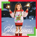 Meland Kids Ugly Christmas Sweater - Light Up Funny Holiday Pullover - Cute Xmas Sweater for Boys & Girls Age 5-16 Year Old