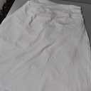Women's Midi Length Skorts Skirts with 3 Pockets Modest Skirts Women's 24" Knee Length Skort (White, S)