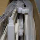 Onasti Kids Slide for Toddlers Age 1-3 Indoor Baby Plastic Slide Outdoor Climber Freestanding Playset with Basketball Hoop & Ring Game Grey