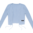 Qiansiqianbo Women's Cardigan Sweater, M, Blue