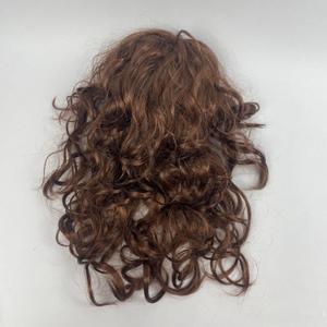 21'' Wavy False Hair Brown Synthetic Fiber False Hair for Women