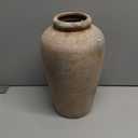 10.8 Inch Tall Vintage Ceramic Flower Vase,Rustic Farmhouse Vase for Home Decor,Distressed Decorative Terracotta Vase for Table Entryway Mantel Centerpiece Bookshelf Living Room (101-terracotta)