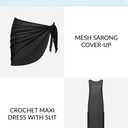 Sports Illustrated Womens Strapless One Piece W/Adjustable Side Cutouts (Black, S)