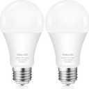 3 Way Light Bulbs 30 70 100 Warm White, A19 3000K, 4/8/12W Energy Saving 400 800 1200 Lumens, E26 Base LED Bulbs Perfect for Reading, 2 Pack