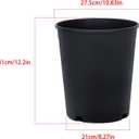 Nursery Pot 1 Gallon 1 Gal 2 Gal 3 Gal 5 Gal 7 Gal 10 Gal 15 Gal Nursery Container Injection Molded Pot Fit for Plants Soil Growers or Hydroponics (10,5 Gallon)