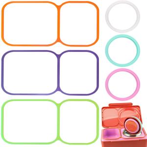6 pack Lid Seal Gasket for OmieBox UP, Fit Seal Replacement compatible with OmieBox UP, Made from 100% Food-Safe Silicone RubberEnsures Leak-Proof Freshness