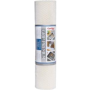 Con-Tact Brand Grip Premium Shelf Liner, Thick and Non-Adhesive Drawer Liner, Multi-Purpose and Easy to Use, 18" x 10', White, Pack of 1, 4.3"W x 18"L