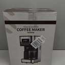 SHARDOR 10-Cup Programmable Coffee Maker, Regular & Strong Brew Drip Coffee Machine for Home and Office, Auto Shut Off, Permanent Filter, Silver