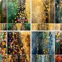 Klimt Abstract Decoupage Rice Papers, 8 x 11.5 inch (A4) - 4 Sheets | 16 Pieces | 8 Unique Designs | Versatile Designs for Art Projects & Crafting by Craft KREATIVELY