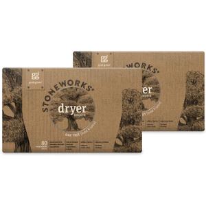 Grab Green Stoneworks Cruelty-Free Dryer Sheets | Softens Fabrics, Freshens Clothing & Reduces Static-Cling and Wrinkles | Plant Based | Oak Tree Scent (160 Sheets) (80 Count (Pack of 1))