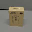 TECKNET Wireless Mouse, 2.4G Ergonomic Optical Mouse, Computer Mouse for Laptop, PC, Computer, Chromebook, Notebook, 6 Buttons, 24 Months Battery Life, 2600 DPI, 5 Adjustment Levels - Purple