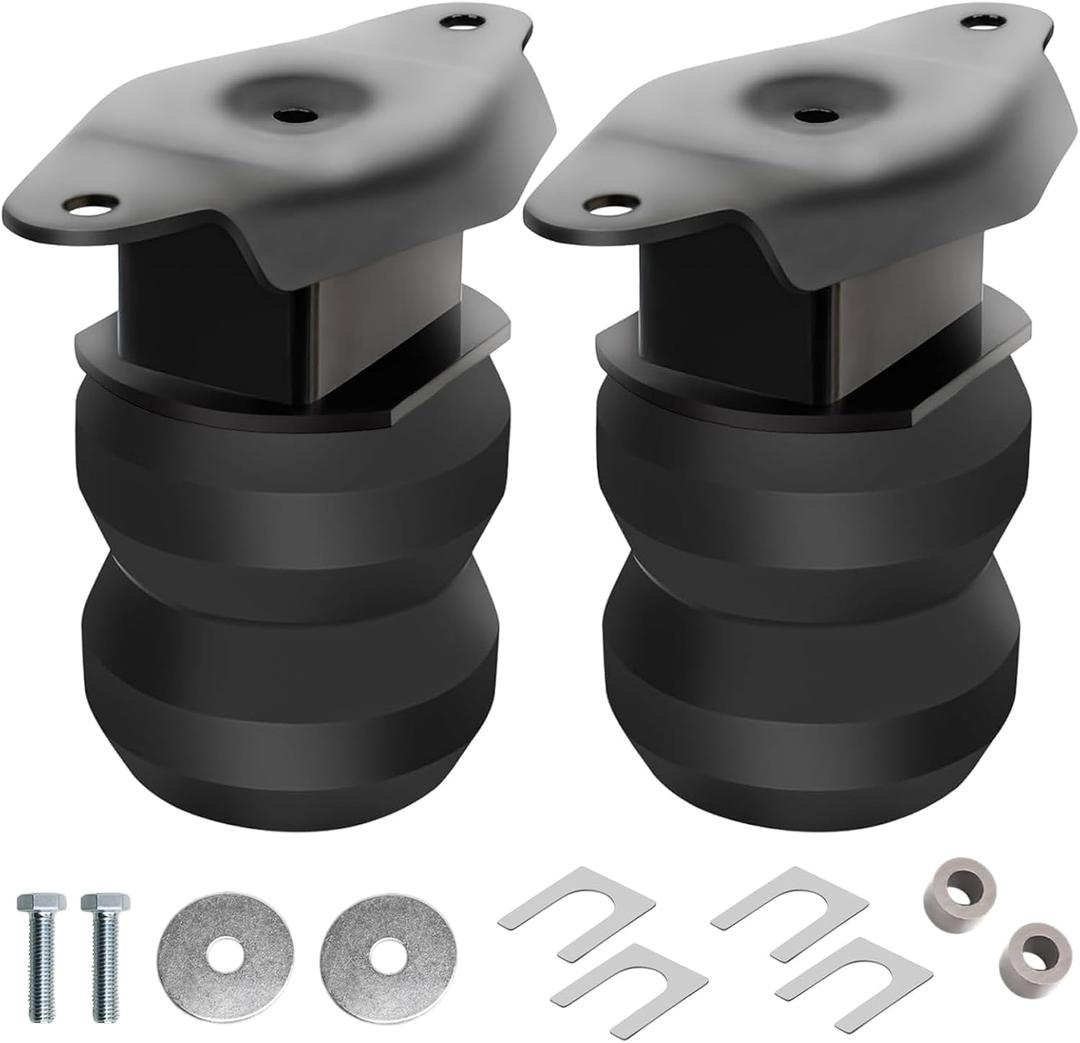 AUCERAMIC FR250SDJ 2Pcs Rear Bump Stop Rubber Compatible with 2017-2024 Ford F-250 Super Duty 2WD/4WD Truck