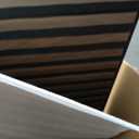 Art3d 6-Pack Acoustic Wood Slat Panel & Ceiling Tile, 2 x 2 ft, Walnut