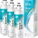 ICEPURE Alkaline ADQ36006101 Refrigerator Water Filter Replacement for LG LT700P, Kenmore Elite 46-9690, FML-3, ADQ36006102, RWF1052, CLCH106, RWF1200A, LFX28968ST, LFXS29626S, Enhances PH, 3Pack