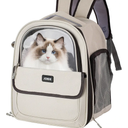 Vivicreate Large Cat Backpack Carrier for Travel and Hiking Transparent Pet Bubble Backpack for Cats up to 20lbs with Ventilation and Padded Straps Mochila para Gatos transportadora mascotas (Pink)