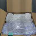 Dual Layer 4 Inch Memory Foam Mattress Topper King - 2 Inch Gel Memory Foam and 2 Inch Pillow Top Mattress Pad, Rayon Made from Bamboo Cover, 7-Zone Egg Crate Mattress Topper (White)