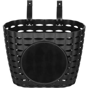 CHILDHOOD Kids Bike Basket with Cute Stickers and Adjustable Straps, Bicycle Handlebar Basket for Kid Boys and Girls