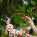 Pink Artificial Flowers Combo Box Wedding Decor,Fake Flowers,Flowers for Decoration,Silk Flowers for Home Decor Indoor,Cake Flowers,Faux Flowers for Crafts