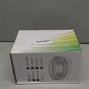 Modern Clear Coaster Set of 5- Glass Coasters for Drinks Crystal Coasters Round Cup Coasters Coffee Table Decor for Office, Kitchen, Bar, Dining Room, Living Room, Patio(Amber)