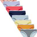Finihen Girls Cotton Bikini Panties For Teens Hipster Briefs Toddler Underwear Comfortable Multipacks 8 prs 14 Y