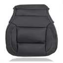 GXARTS Non-Perforated Driver or Passenger Side Bottom Leather Seat Cover Black Replacement Fit for Chevy Silverado 1500 2500 3500 Tahoe Suburban GMC Sierra Yukon 2014 2015 2016 2017 2018 2019