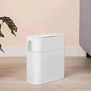 Press-Top Bathroom Trash Can, Household Waste Bin for Bathroom, Kitchen and Office, Paper Basket