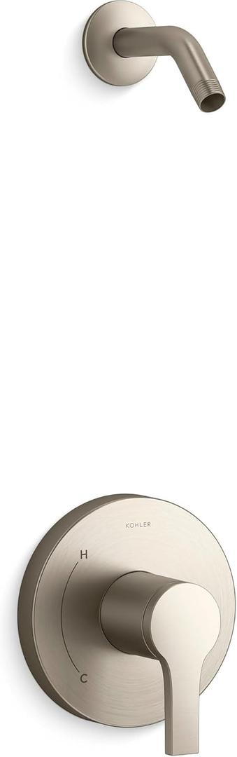 Kohler K-TLS35321-4 Elate Shower Only Trim Package - Less Shower Head - Vibrant Brushed Nickel