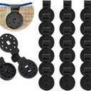100 Pack Shade Cloth Clips, Sun Shade Net Clip, Fabric Clips, Round Plastic Heavy Duty Lock Grip for Anti Bird Netting, Gardening & Windproof Awning Clamp