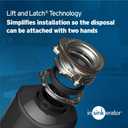 InSinkErator Badger 5 Garbage Disposal with Power Cord, Standard Series 1/2 HP Continuous Feed Food Waste Disposer, Badger 5 W/C, No Size, Black/Gray