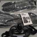 Snorkeling Gear for Adults Men Women,4 in 1 Snorkel Set with Panoramic View Diving Mask Anti-Fog Anti-Leak,Dry Top Snorkel,Fins and Travel Bag for Swimming,Snorkeling and Travel Diving (ML/XL, BLACK)