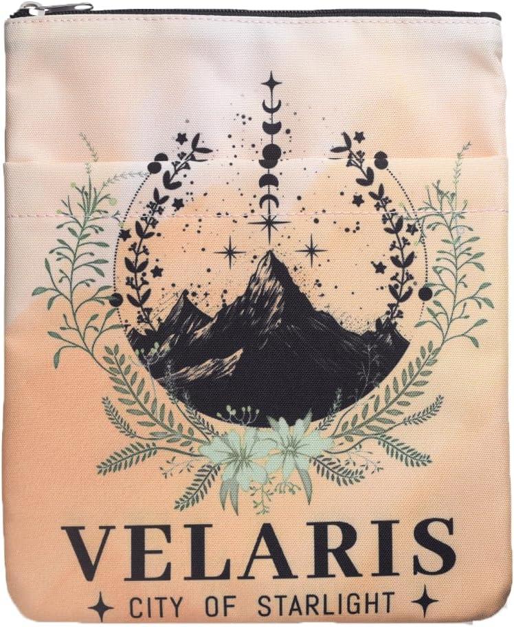 Fantasy Book Cover Markers for Reading, VELARIS Book Sleeve, Dark Fairytale Book Covers, Gifts for Men Women Book Lovers, Readers Sleeve Gift Paperback Book Cover with Zipper (VELARI)