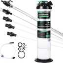 9.5 L/2.5 Gallon Oil Extractor Pump Pneumatic/Manual, Fluid Extractor Oil Change Pump Extractor with 5 Tubes and A Brake Bleeding Hose for Automotive, Boats