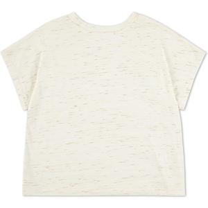 Hurley Girls Soft Knit Basic T-Shirt, Pale Ivory 3T